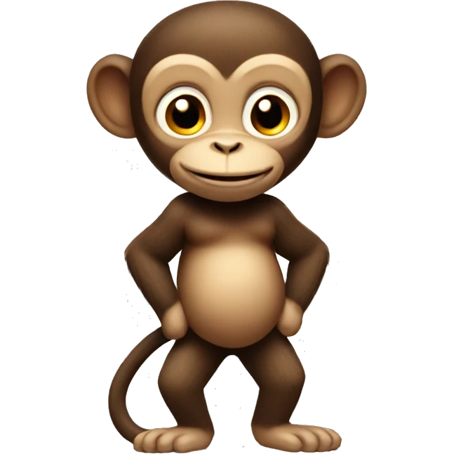a monkey with big belly emoji