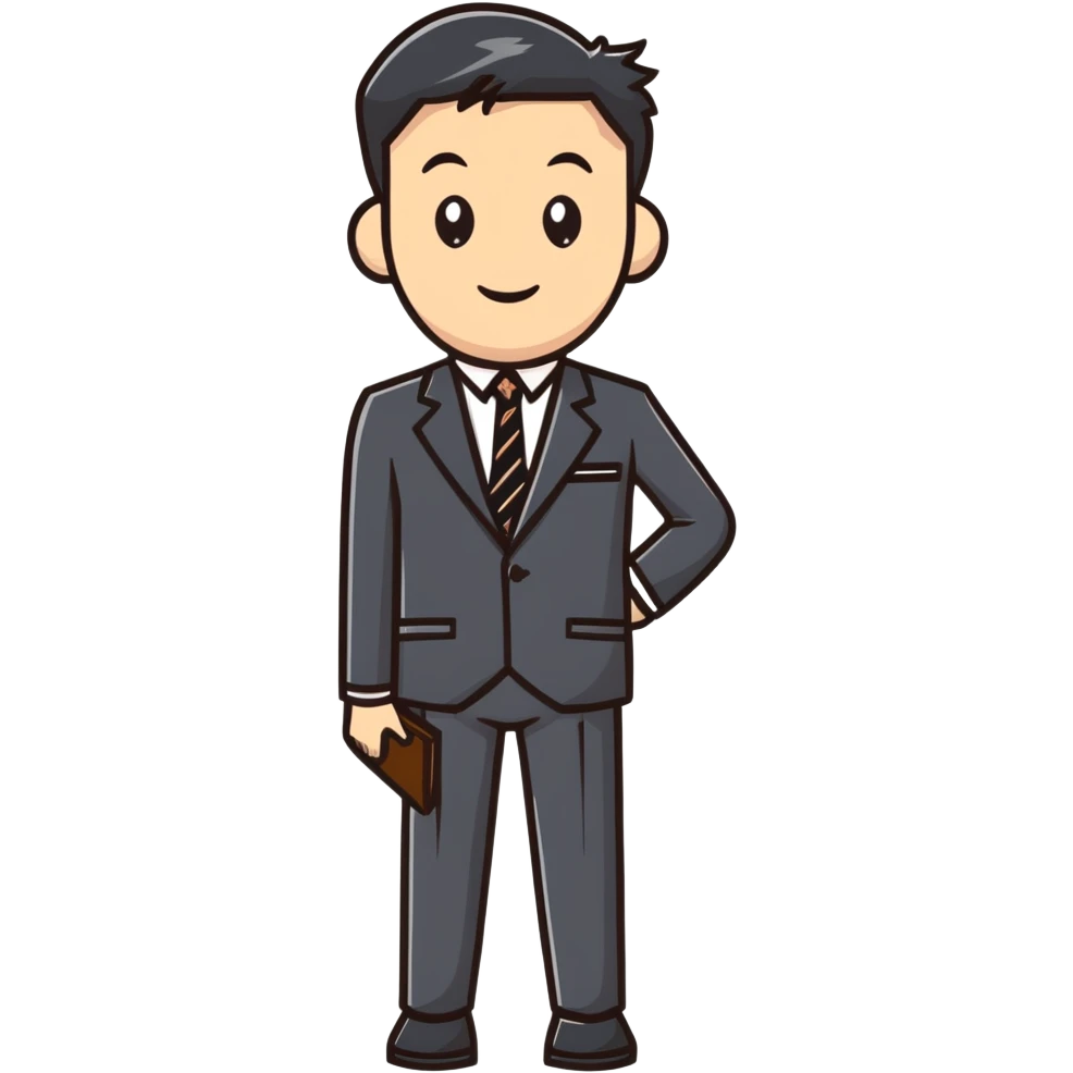 man wearing a suit with black horizontal stripes emoji