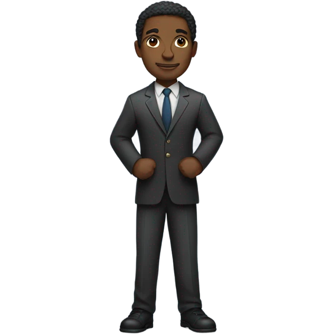 Black man seeking equality  emoji