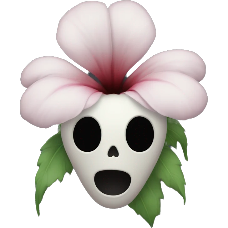 flower with scary theeth but no face emoji