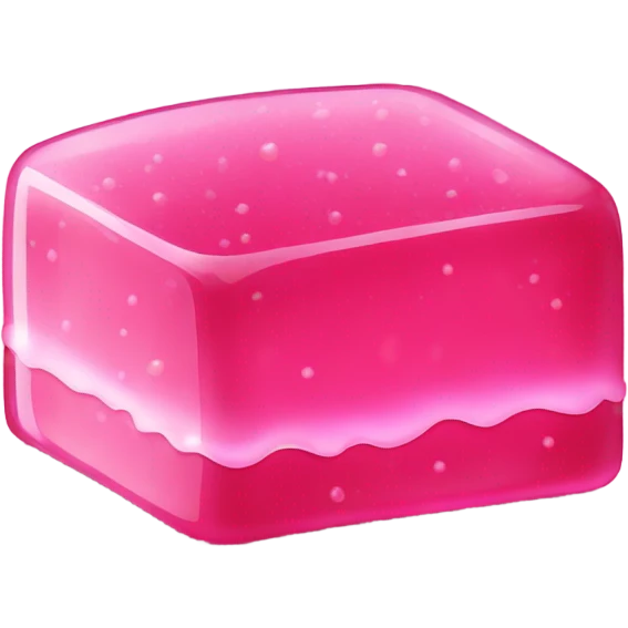 pink sparkly jello emoji