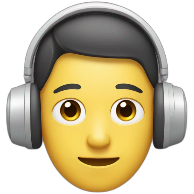 That has a headphones on head emoji