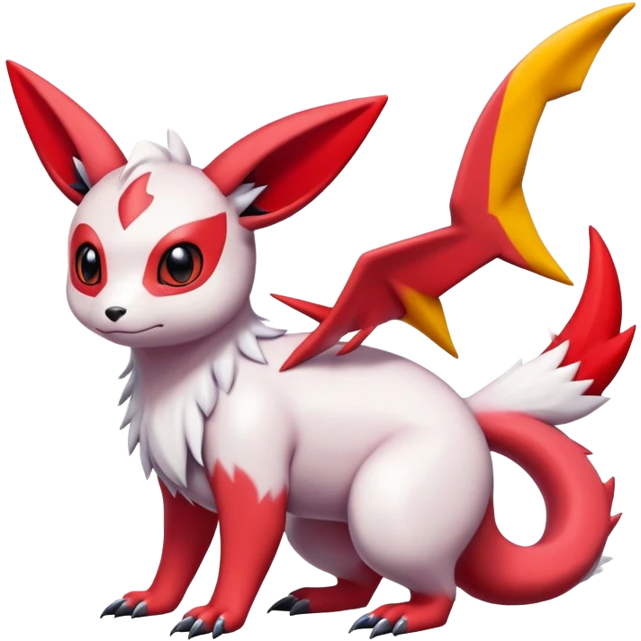  Cute Guilmon-Latias-Umbreon-Fakémon-hybrid-creature (full body)  emoji