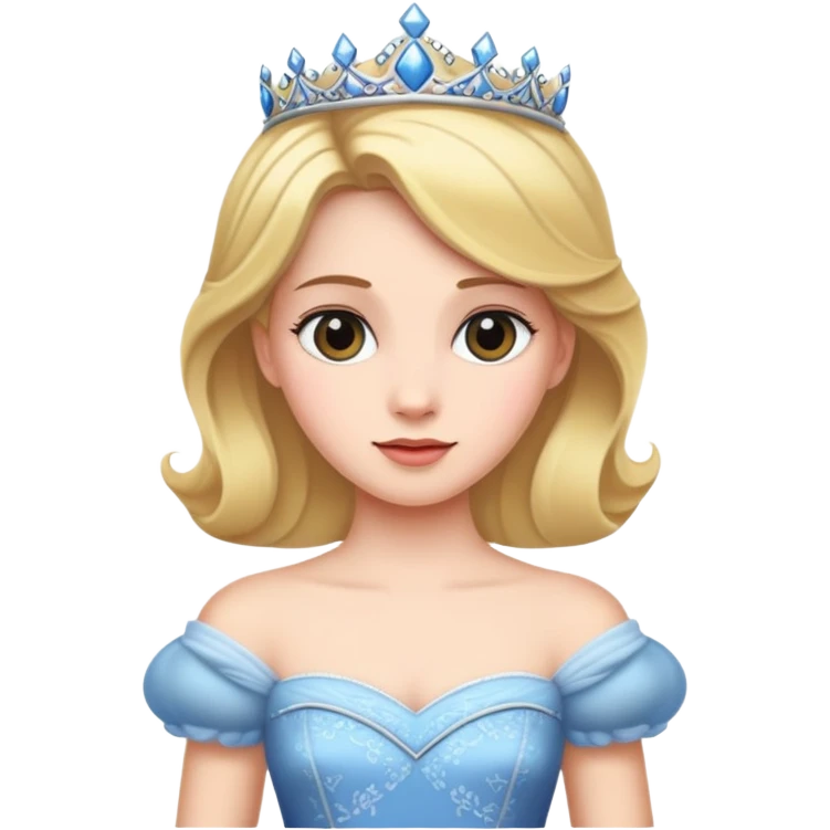 My princess wear a dress emoji