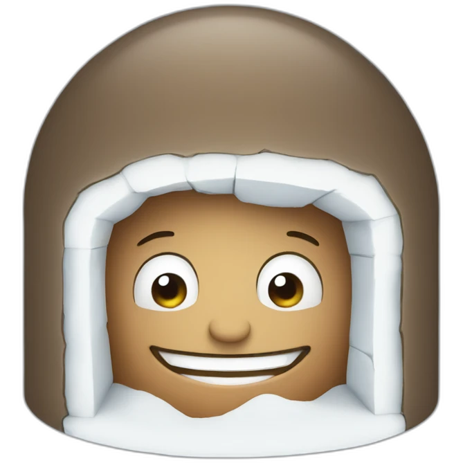 igloo smirk face emoji