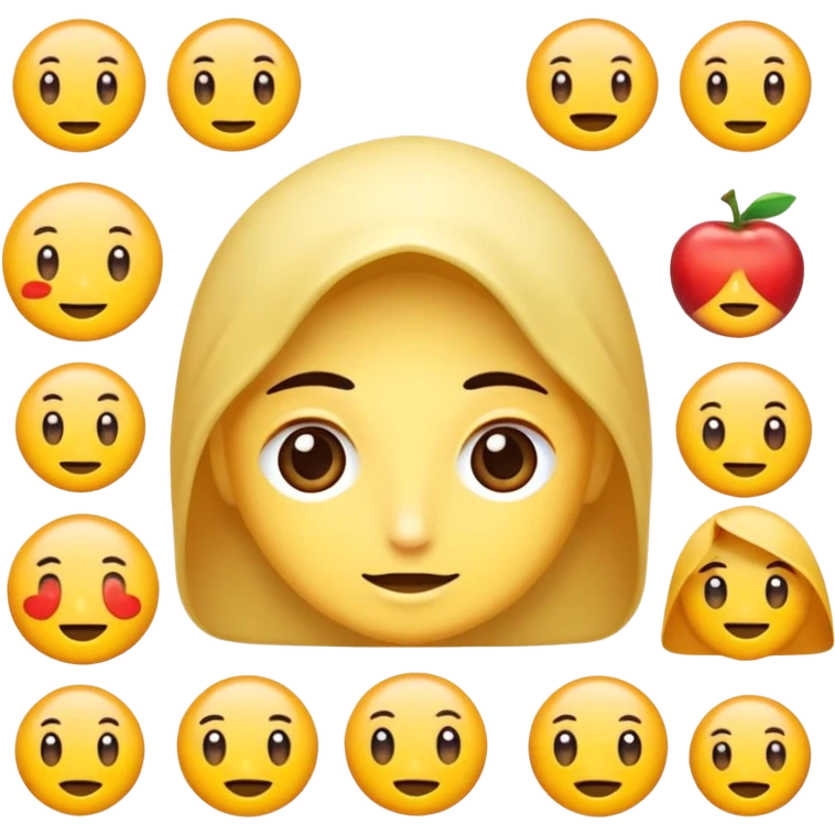 یه خرگوش سفید و آبی که چشماش آبیه  emoji