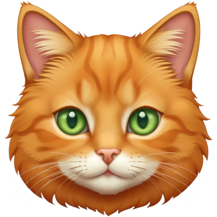 cute orange tabby cat face emoji