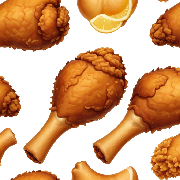 Fried chicken leg emoji