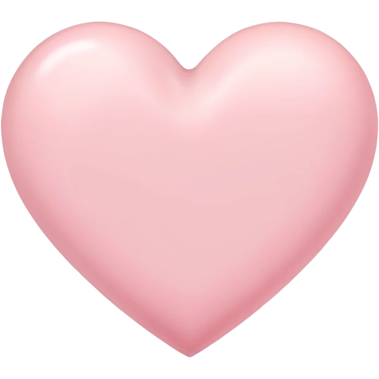 Pastel pink heart emoji