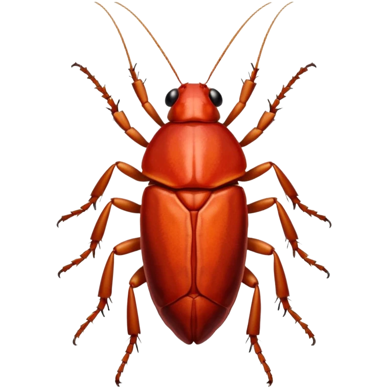 Red head cockroach emoji