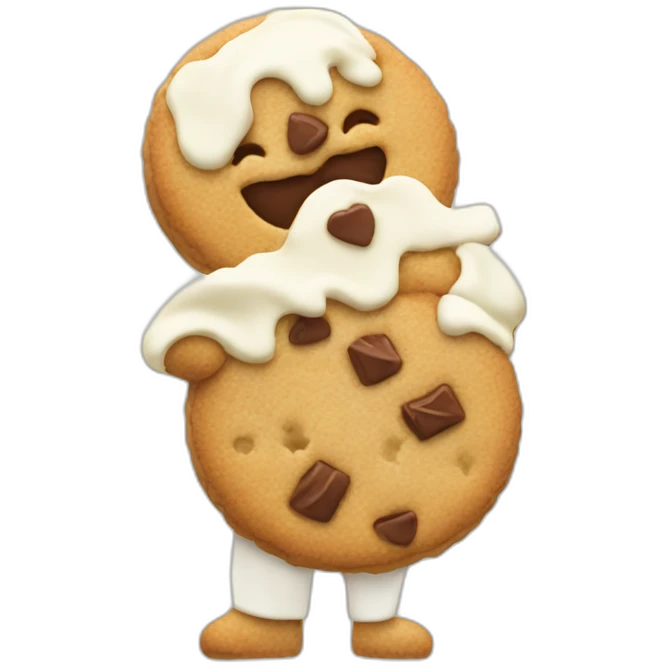cookie white chocolate emoji