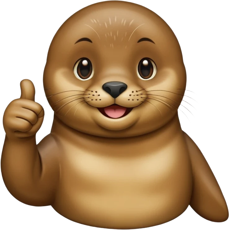 a seal giving a thumbs up emoji