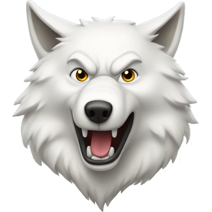 white big bad wolf emoji