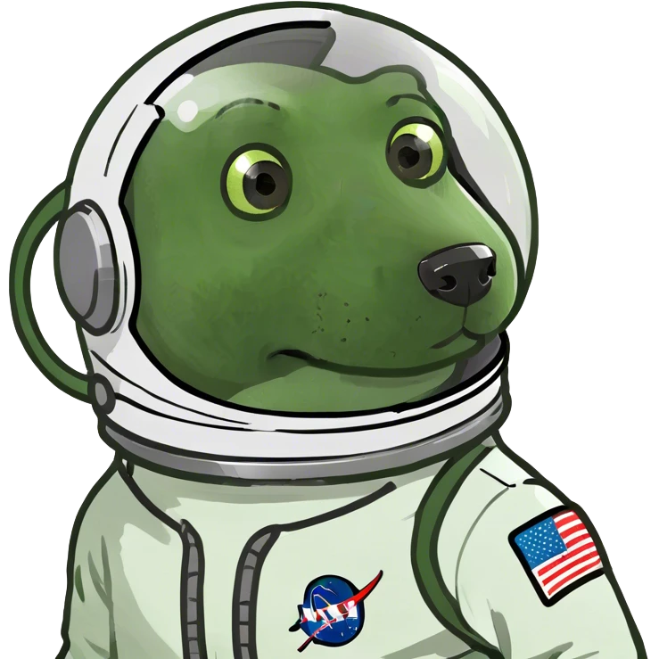 Dog in space emoji