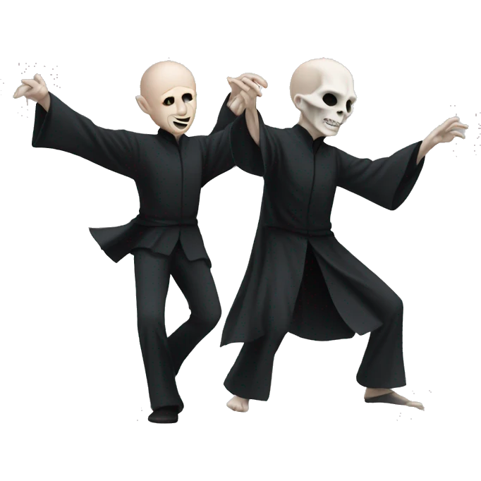 Voldemort and Harry dancing emoji