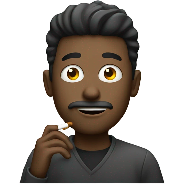 guy smoking emoji