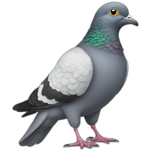 pigeon wearing a shirt emoji