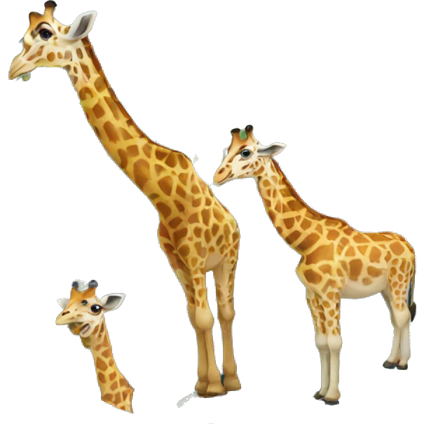 earth with just giraffes emoji