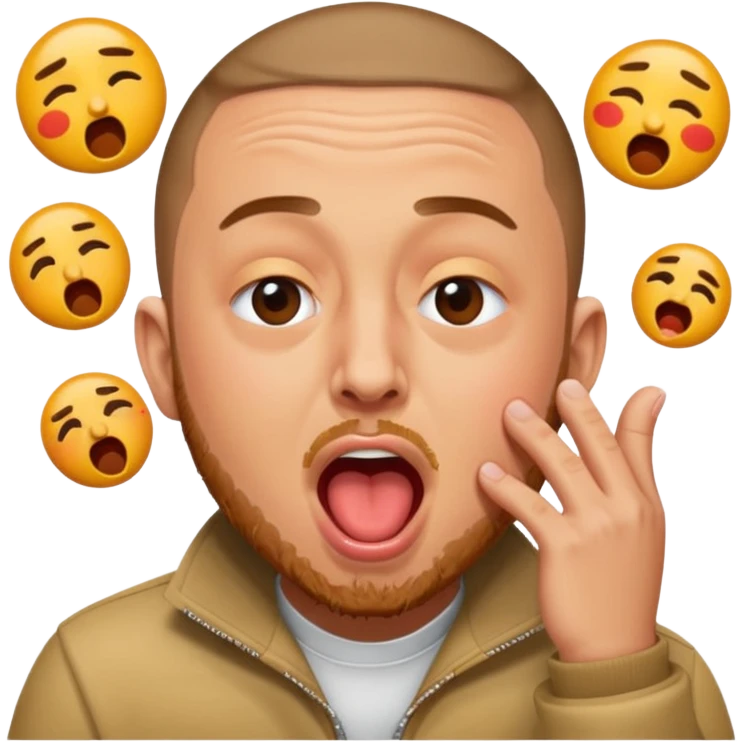 mac miller yawning emoji emoji