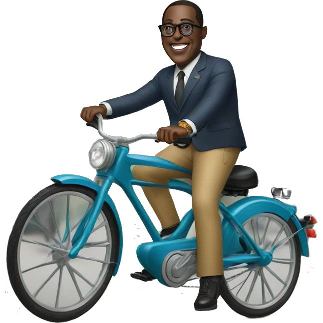 Macky sall on a bike emoji