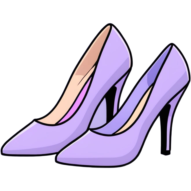 lilac pastel pumps emoji