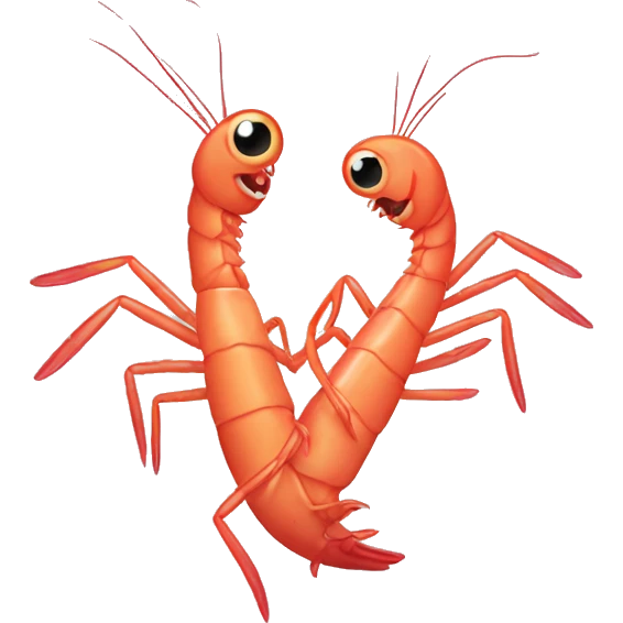 shrimps dancing emoji