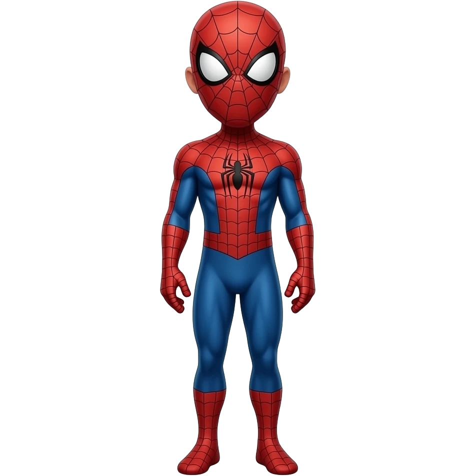 hAzme a un spiderman DE CUERPO COMPLETO  I SIN MASCARA,QUE SE LE VEA LA CARA DE HUMANO emoji