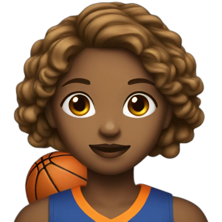 basketball player girl emoji