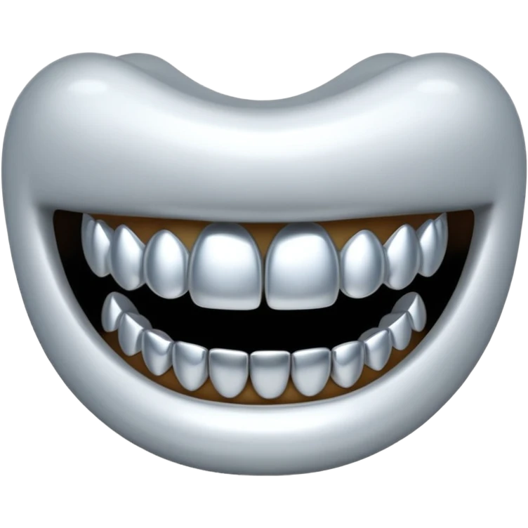 silver grillz emoji
