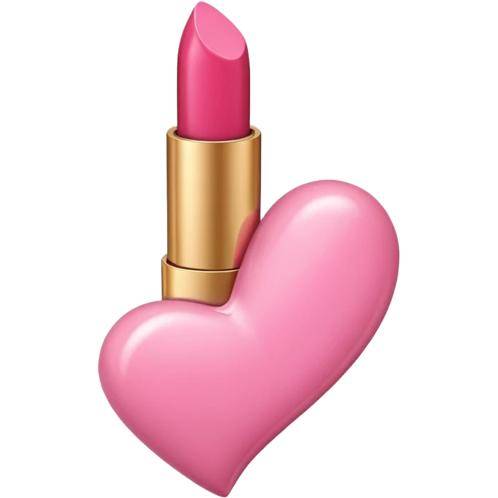 pinkheart lipstick emoji