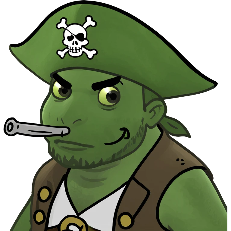 korsan pirate character emoji