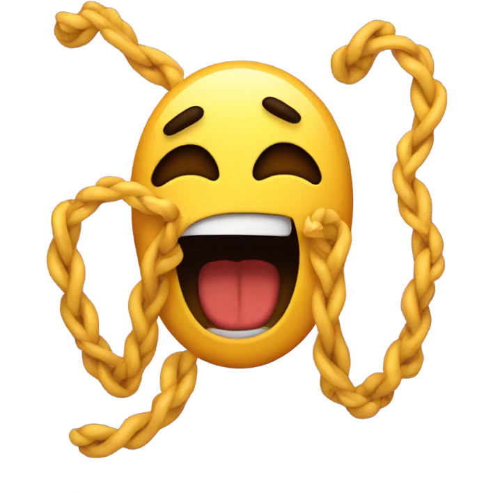 emoji strangling itself emoji