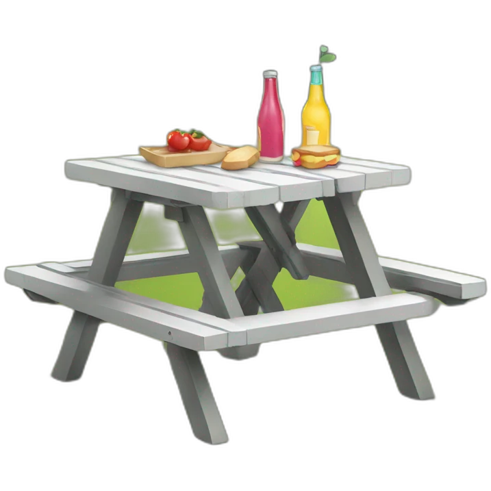 mini picnic table emoji