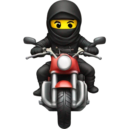 Ninja in motorbike emoji