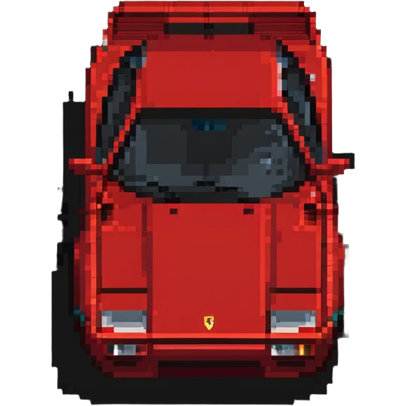 red Ferrari Testarossa emoji