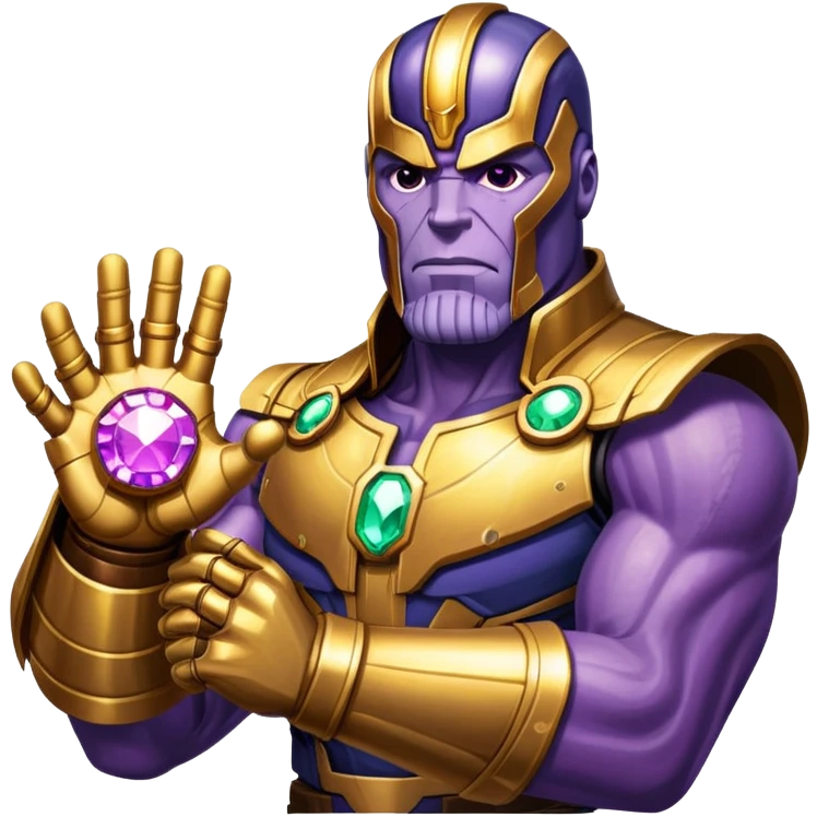 Thanos with Infinity Gauntlet emoji