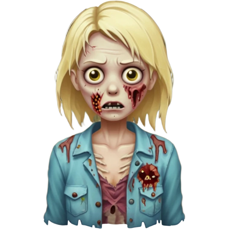 blonde zombie emoji