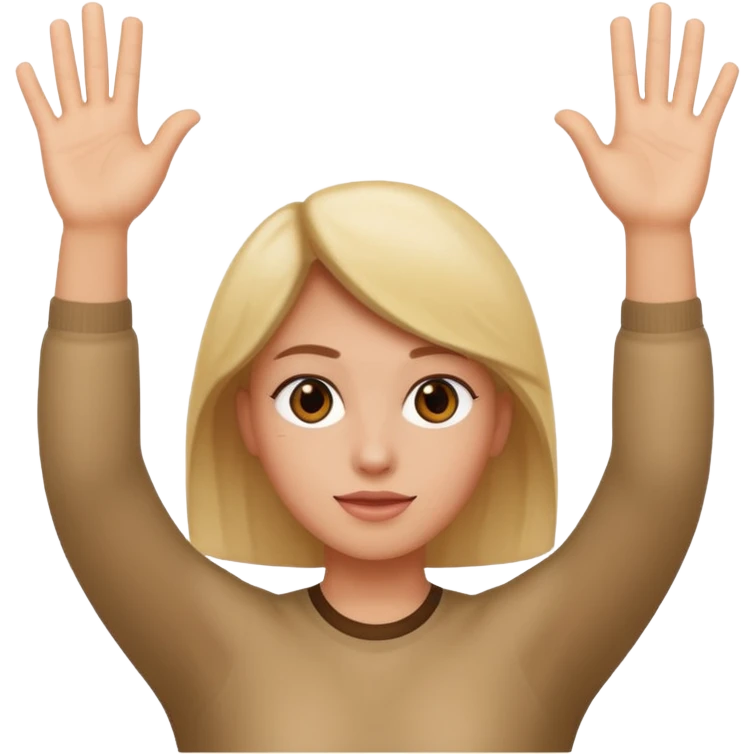 Me with my hands up emoji