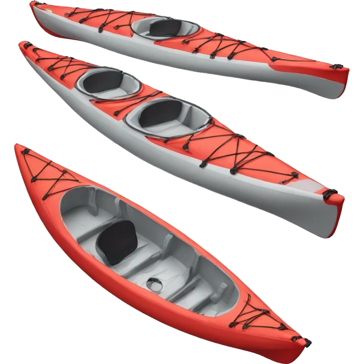 Kayak red top view emoji