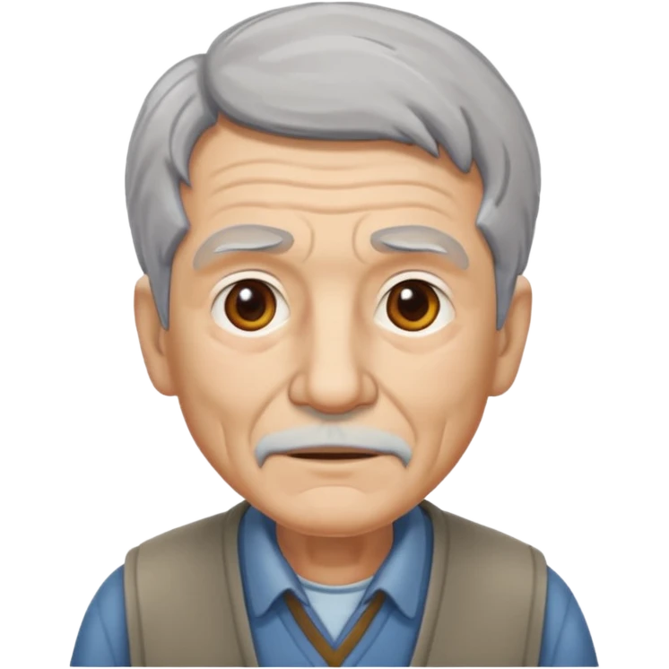 señor muy mayor camina emoji