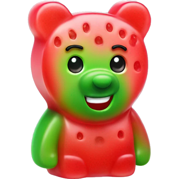 watermelon gummy bear emoji