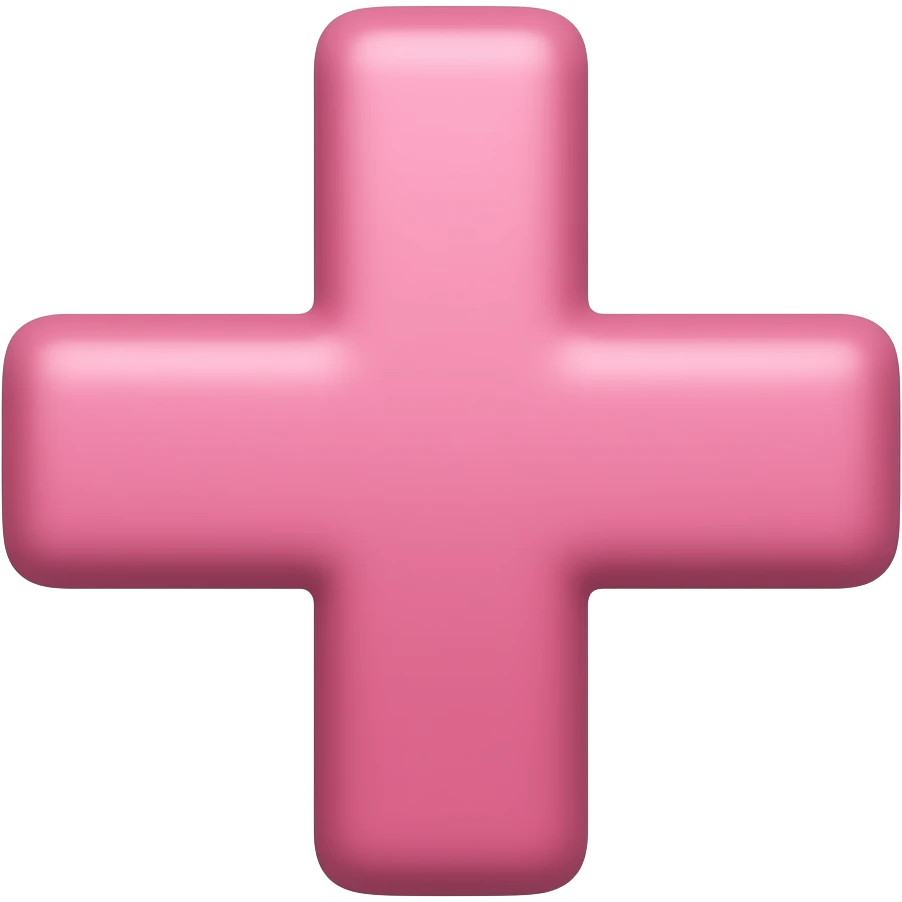 Pink cross emoji