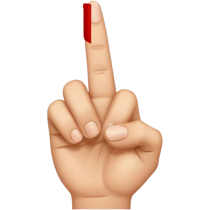 😗🖕🏼 emoji