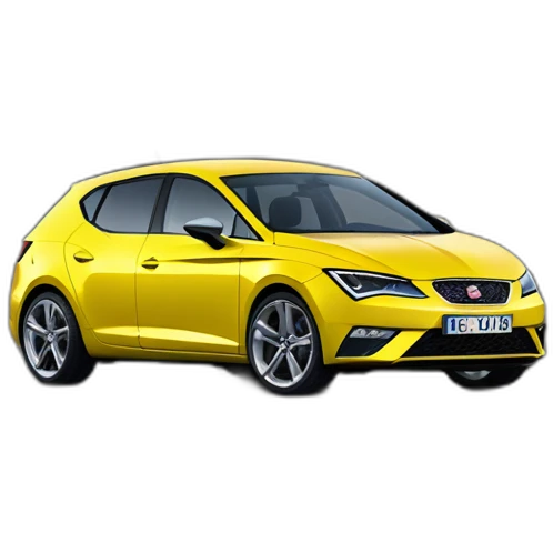 seat leon amarillo de fiti galicia emoji