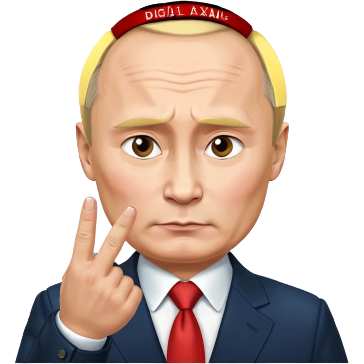 реалистичное фото путин показывает средний палец emoji