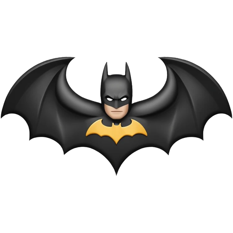 Batman's bat logo emoji