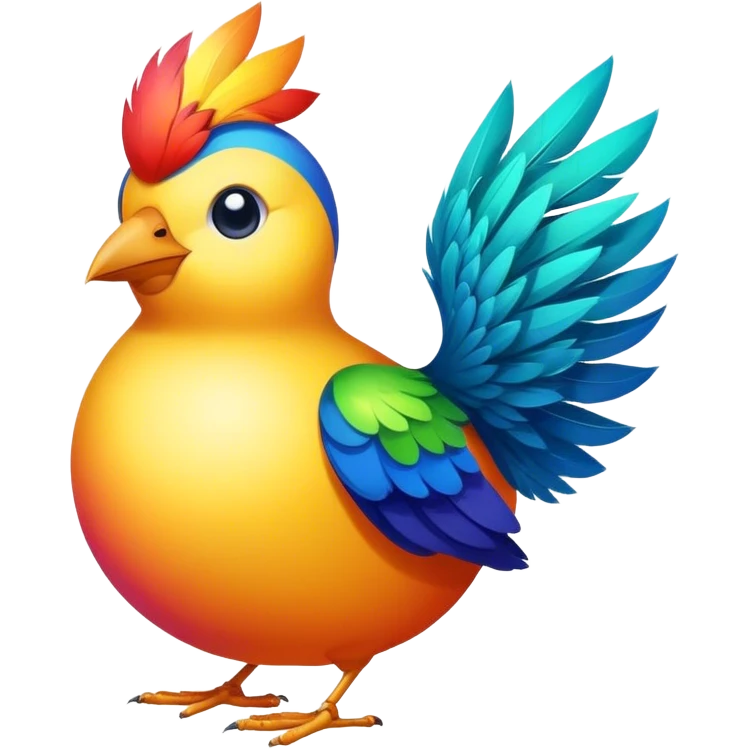 Bird holding a ball emoji