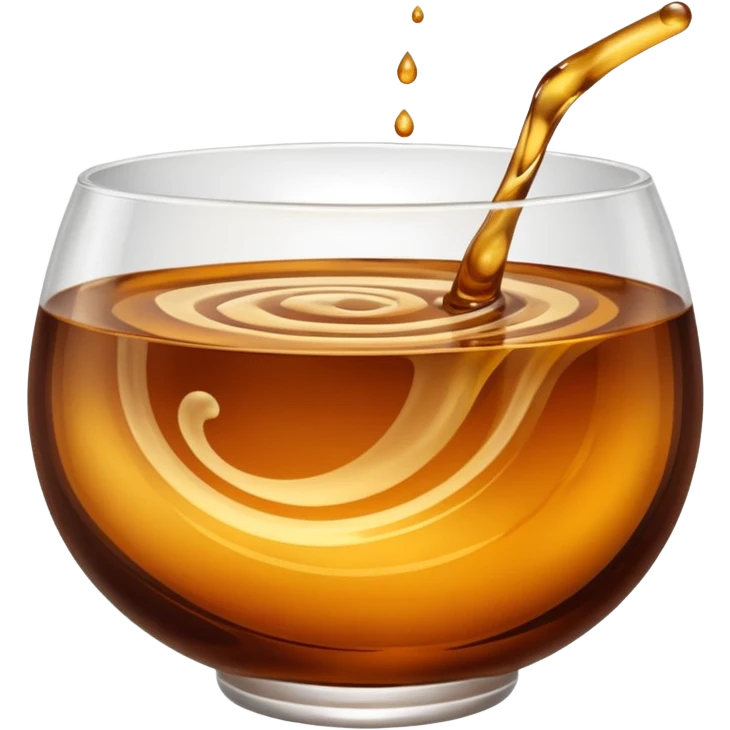 brown liquid in bowl emoji