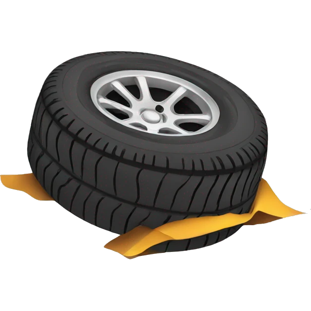 flat tire emoji