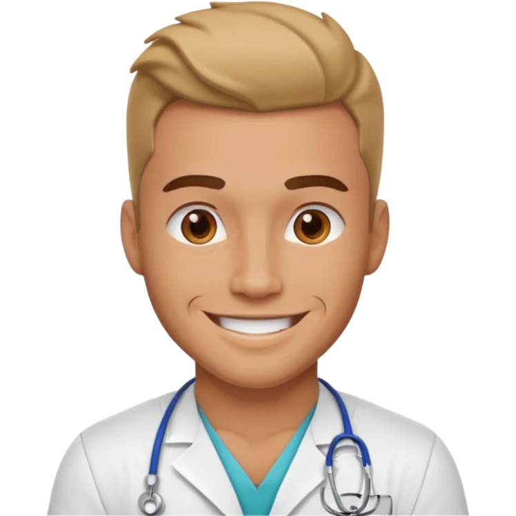 Muscular guy nurse emoji